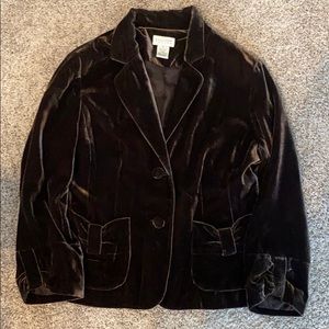 Crushed velvet jacket by Allison Taylor